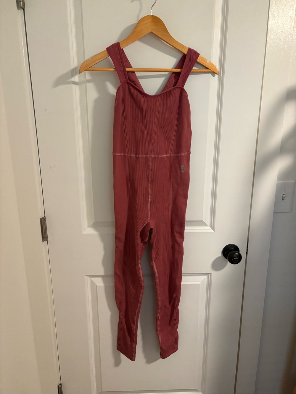 FREE PEOPLE High Fidelity Jumpsuit Onesie Woodrose Size XS/S - Picture 2 of 6